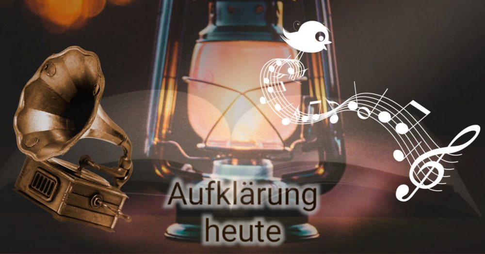 Aufklärung heute - Petroleumlampe mit dem Wort Verschiedenes